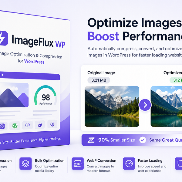 ImageFlux WP – Image Optimization & Compression Tool for WordPress